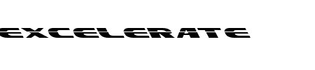 Excelerate Left Schriftart