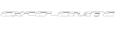 TTF: Excelerate Outline Font