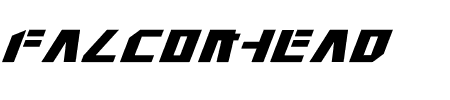 Falconhead Italic Schriftart