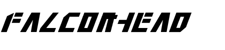 Falconhead Condensed Italic Schriftart