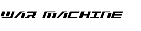 Font War Machine: Mehr Infos & Zeichen Übersicht TTF: War Machine Font