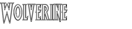 Wolf's Bane Outline Schriftart