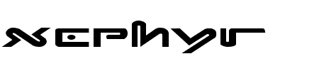 Xephyr Expanded Schriftart