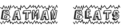 TTF: Batman Beats Schriftart