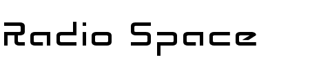 Schriftart Radio Space: Mehr Infos & Vorschau Generator TTF: Radio Space Schriftart