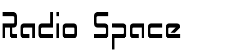 Radio Space Condensed Schriftart
