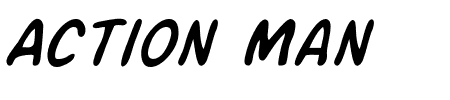 Action Man Italic Schriftart