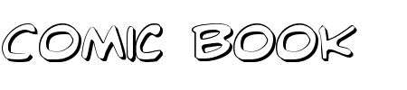Font Comic Book Commando 3D: Mehr Infos & Zeichen Übersicht TTF: Comic Book Commando 3D Font