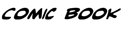 Comic Book Commando Bold Italic Schriftart
