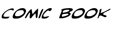 Comic Book Commando Italic Schriftart