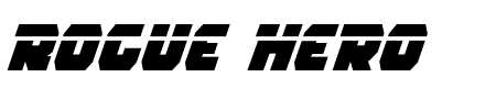 Rogue Hero Laser Italic Schriftart