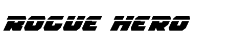 Rogue Hero LasEx Italic Schriftart