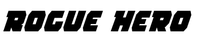 Rogue Hero Italic Schriftart
