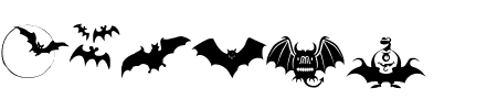 TTF: Bats Symbols Schriftart
