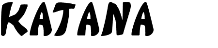 Schriftart Katana: Mehr Infos & Vorschau Generator TTF: Katana Schriftart