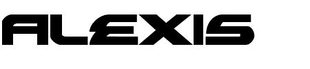 Alexis Bold Schriftart