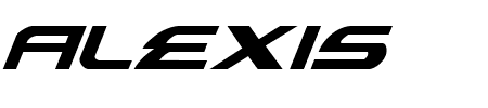Alexis Italic Schriftart