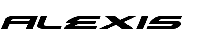 Alexis Expanded Italic Schriftart