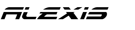 Alexis Laser Italic Schriftart