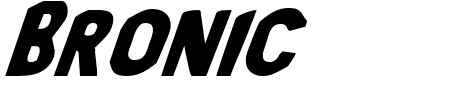 Bronic Italic Schriftart
