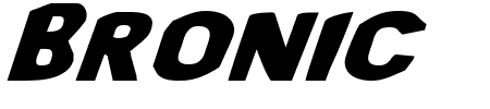 Bronic Expanded Italic Schriftart