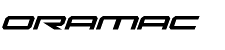 Oramac Italic Schriftart