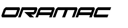 Oramac ItaliCon Schriftart