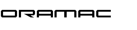 Oramac Light Schriftart