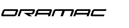 Oramac Light Italic Schriftart