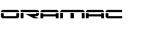 Oramac Laser Schriftart