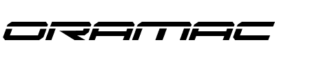 Oramac Laser Italic Schriftart
