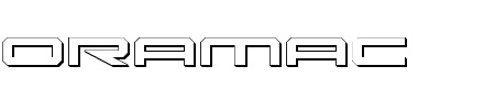 Schriftart Oramac Shadow: Mehr Infos & Vorschau Generator TTF: Oramac Shadow Schriftart