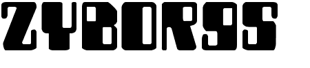 Zyborgs Schriftart