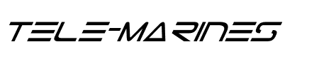 Tele-Marines Italic Schriftart