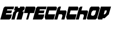 Extechchop Condensed Schriftart