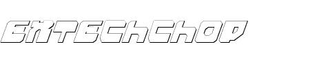 TTF: Extechchop Shadow Schriftart