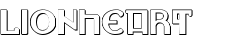 Font Lionheart Shadow: Mehr Infos & Zeichen Übersicht TTF: Lionheart Shadow Font