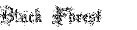 Schriftart Black Forest: Mehr Infos & Vorschau Generator TTF: Black Forest Schriftart