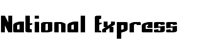 TTF: National Express Schriftart