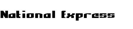 National Express Expanded Schriftart