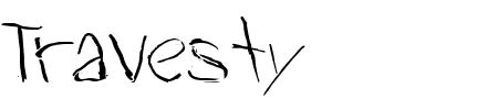 TTF: Travesty Schriftart