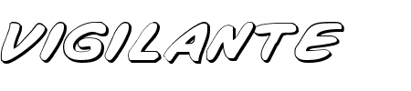 Vigilante Notes Shadow Schriftart