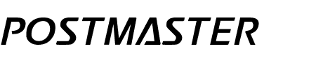 Schriftart Postmaster: Mehr Infos & Zeichen Übersicht TTF: Postmaster Schriftart