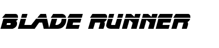 TTF: Blade Runner Schriftart