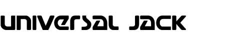 Universal Jack Bold Schriftart