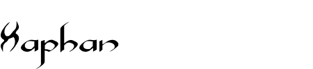 Xaphan Expanded Schriftart