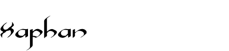 Xaphan II Expanded Schriftart