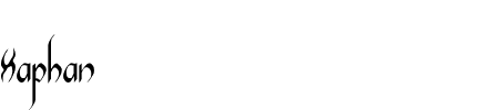 Xaphan II Condensed Schriftart