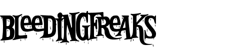 Font Bleedingfreaks: Mehr Infos & Zeichen Übersicht TTF: Bleedingfreaks Font