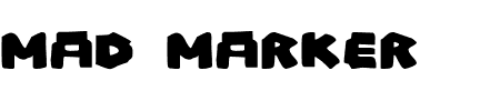 TTF: Mad Marker Font